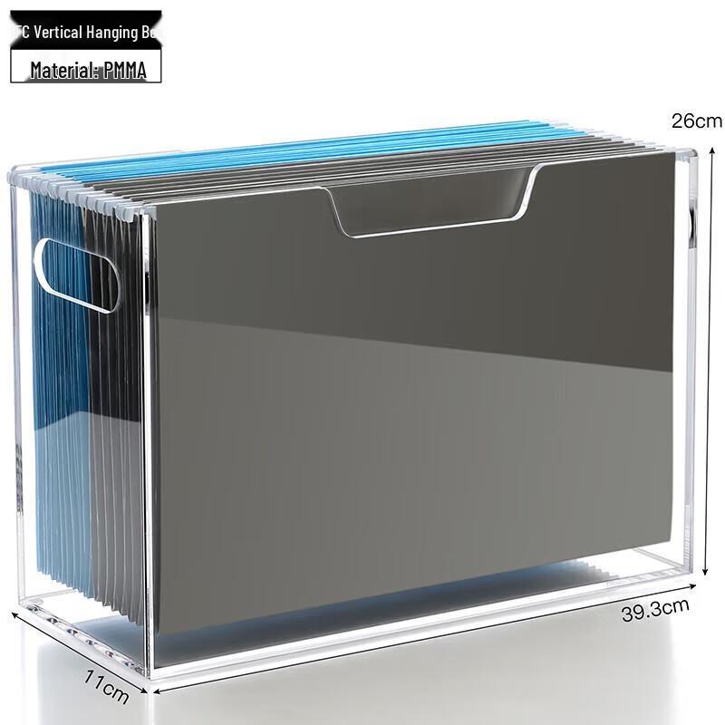 

Transparent Vertical Desktop File Clip Holder