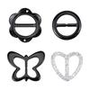 Heart Clothes Decoration Garment Accessories Flower T Shirt Clips Resin Scarf Buckle Garment buckle