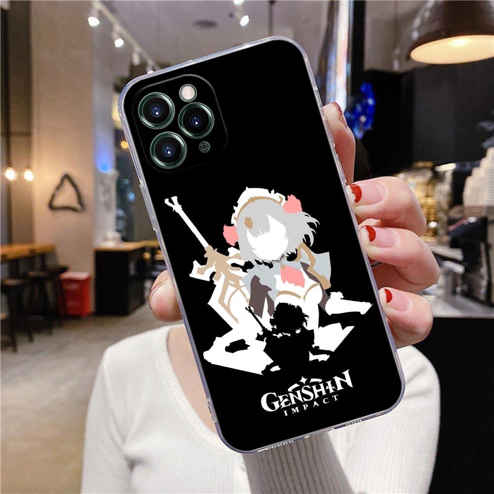 

Прозрачный чехол для телефона Apple iPhone 12 11 13 Pro Max mini XS X XR 7 8 Plus SE 2020, чехлы Genshin Impact, аниме-игра iphone 6 or 6s