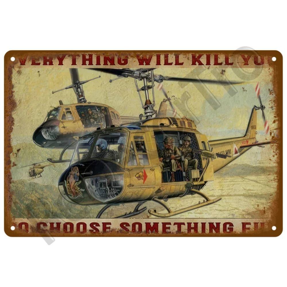 Metalowa Tabliczka Dekoracyjna na Ścianę do Garażu Motocyklowego 20x30cm
