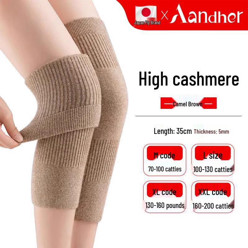 Genouillères en laine pour la chaleur des articulations - Unisexe Senior Chauffant Coupe-froid pour Automne & Hiver