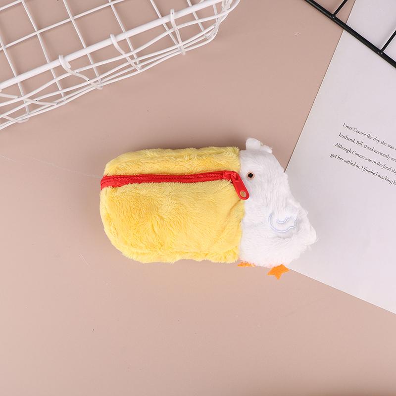 

Kawaii Pelican плюшевый кошелек для монет сумка мягкая игрушка сумка для карандашей милый мультфильм косметичка сумка для девочек подарки на день рождения ребенка 16*11cm белый