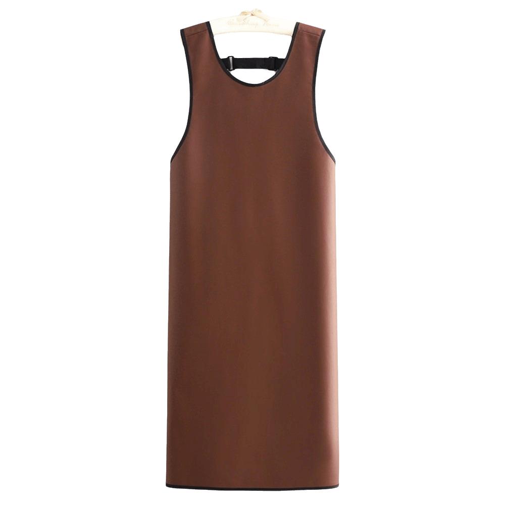 New PU Kitchen Apron Waterproof Sleeveless Cooking Apron Easy Clean Bib Apron Food Service