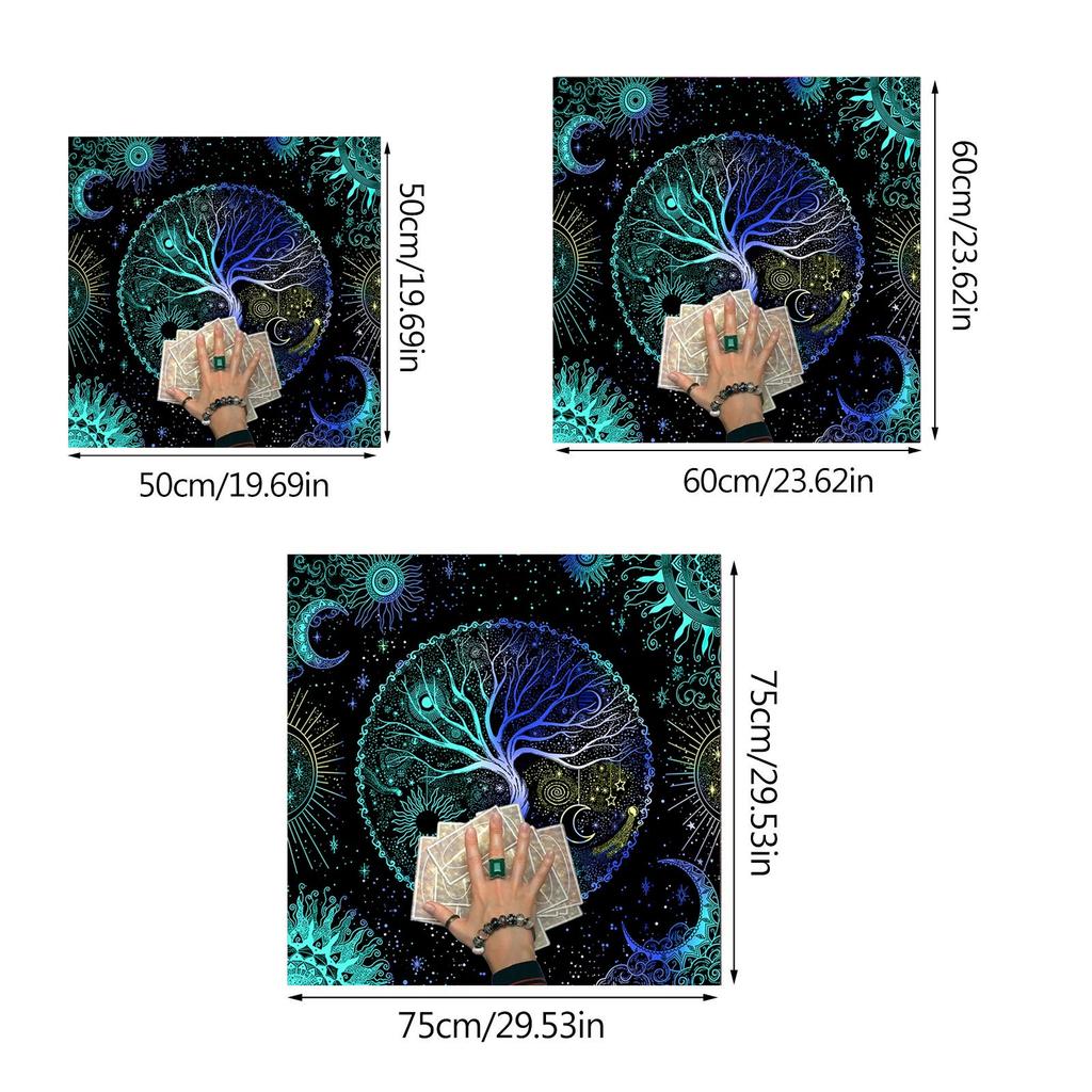 Divinations Tablecloth Trees Of Life Tarot Cards Tablecloth Altars Cloth Oracles Divinations Board Game Accessories