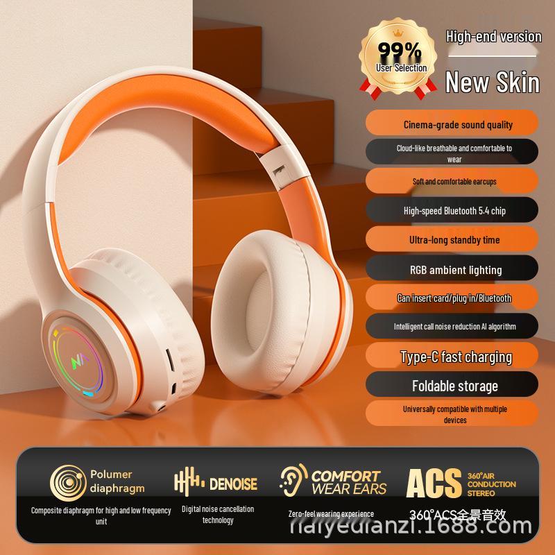 SD-04 Wireless Bluetooth Over-Ear Luminous Bass Gaming Headset