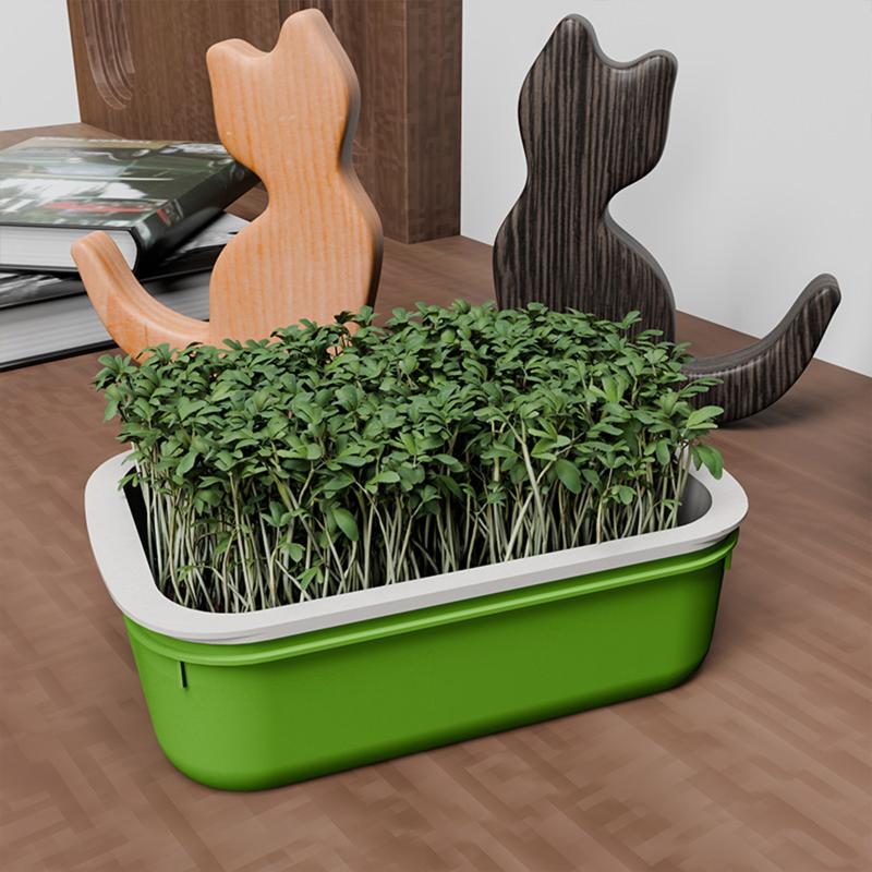 1Pcs Double Layer Germination Tray Plastic High Ventilation Hydroponic Planting Tray Cultivation Pot Grid Design Sprout Tray