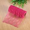 10 Yard   Wedding Party Decoration Table Runner Chair Sash Floral Lace Tulle Roll (Red)