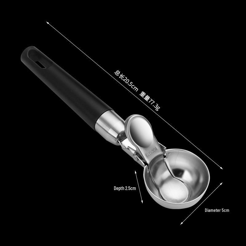 304 Stainless Steel Pressable Ice Cream and Fruit Baller