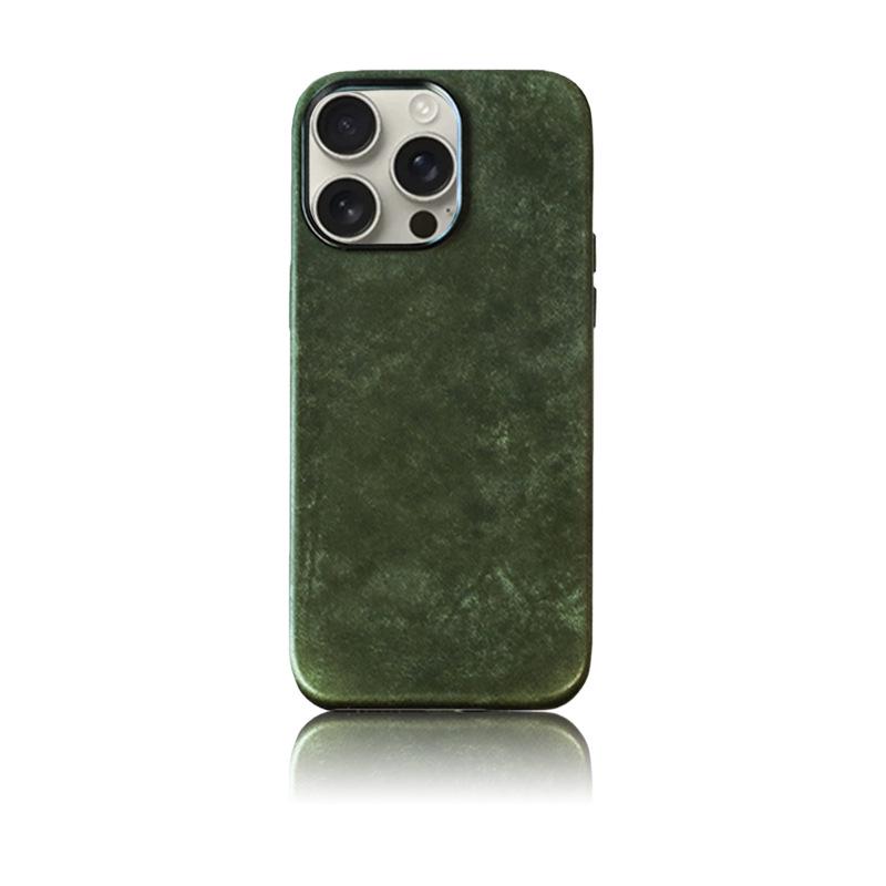 PUEBLO Vintage Leather MagSafe Drop-Proof Case for iPhone 16 Pro Max