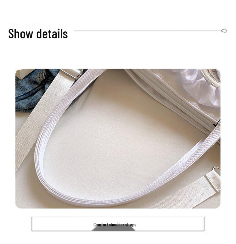 Sac Ita Cœur en Dentelle Anime Doux & Cool Épicé pour Femmes - Petit Sac Bandoulière/Épaule/Aisselle