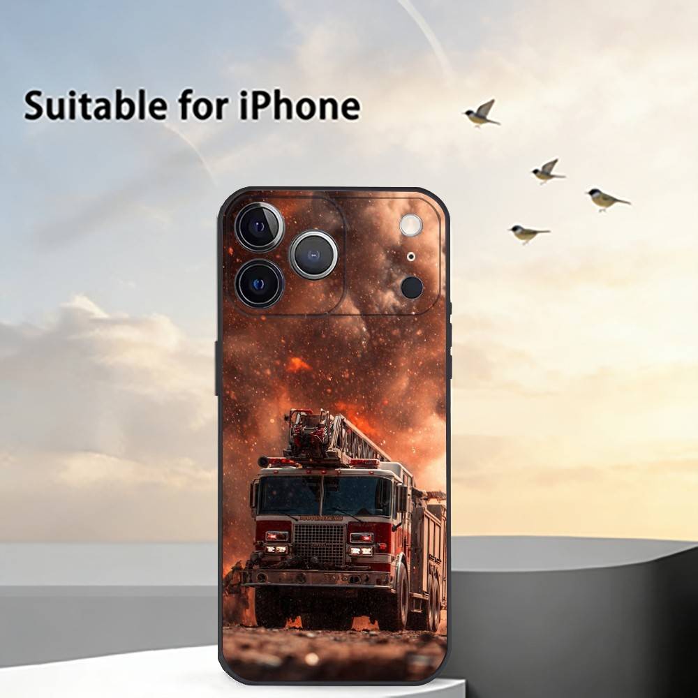 F-Fireman Firefighter Phone Case For iPhone 17, 16,15,14,13,12,11 Plus,Pro Max, Others Soft Black Cover