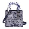 New bag women's embroidery silk scarf portable Princess Diana bag high-end versatile shoulder messenger bag