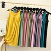 Kundenbügeln, neue Sommer-Damen-Weste, Rock, dünner Rundhals-Ärmelloser Unterrock, A-Linien-Kleid, Nachthemd