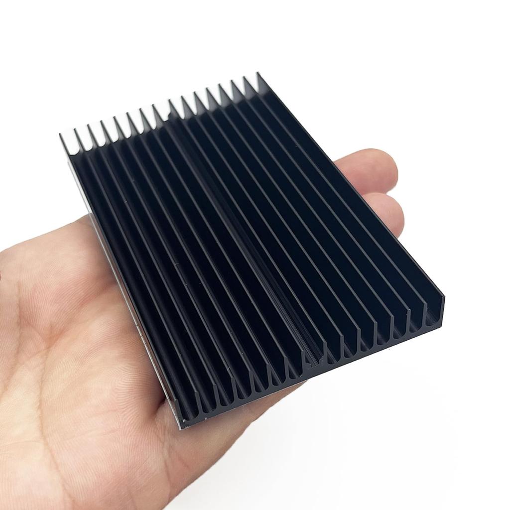 2pcs Large Heatsink [High Cost Performance] 100mm X 60mm X 10mm Cooling Fins Aluminum with Thermal Conductive Double-Sided Tape Heat Dissipation Fins
