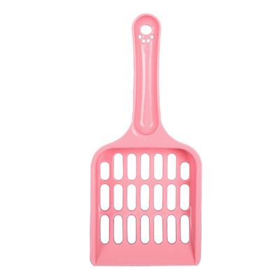 Cat Litter Scoop Hollow Grid Easy Filtering Kitten Litter Shovel PP Plastic Cat Poop Sifter Pink