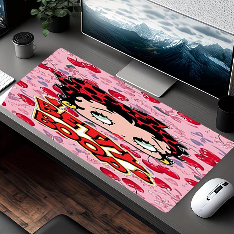 Betty Boop Print Mouse Pad, for Keyboard Pad Laptop PC Mat for Office Home Use, Desk Decor, Perfect Birthday Gift for Gamers