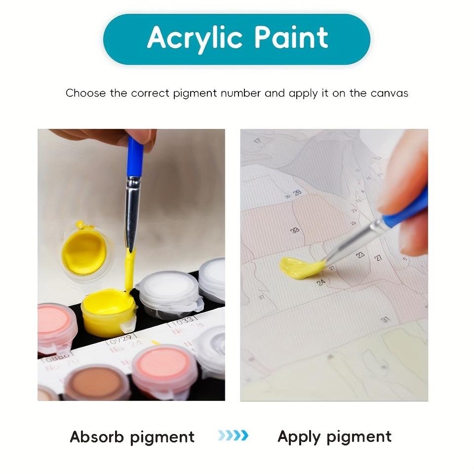 1 Stück Personalisiertes Malen nach Zahlen Kundenspezifisches Foto nach Zahlen Acrylfarbe auf Leinwand für Erwachsene DIY Heimdekoration ohne Rahmen