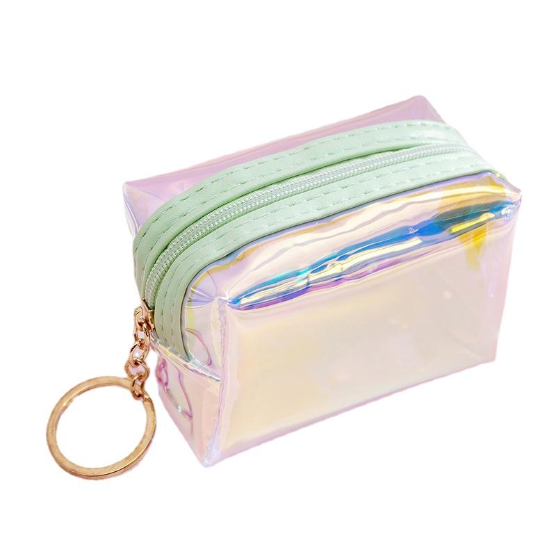 Transparent Women Coin Purse Zipper Cute Credit Card Holder Small Wallet Female Girl Lipstick Key Coin Storage Purses Pouch Bag