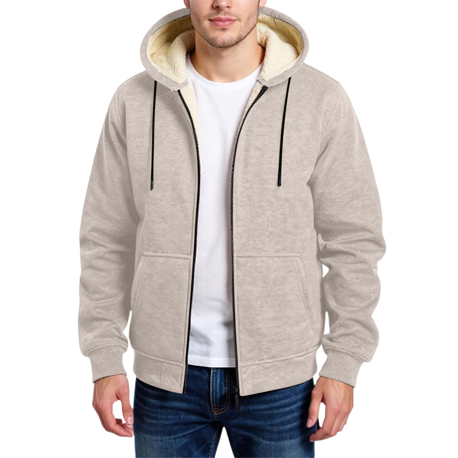 

Winter Coat Warm Slim Fit Thick Coat Casual Jacket Outerwear Top Blouse M хакі