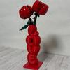 Decorative Flower Vase, Love Shape Design Letter Stacking Vase, 3D Printed Smooth Surface Ornament for Valentine Day Birthday Gifts Home Decor