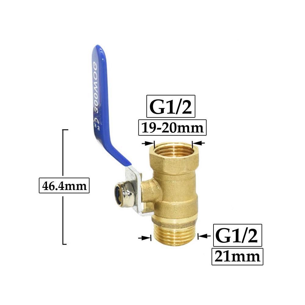 

1/2 3/4 1 Brass Thread Connector valve Water Pipe Fittings Quick Connector Ball Valve Garden Watering Irrigation Copper coupler