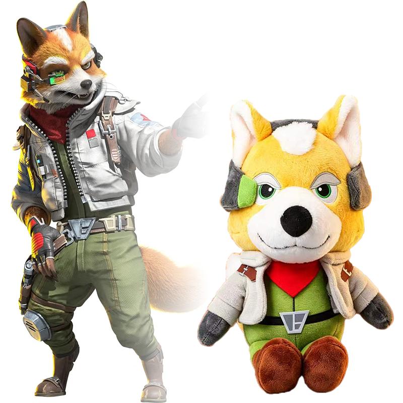 Cartoon Game Anime Star Fox Plush Toys Soft Cute Lombardi Toad Hare McCloud Figure Peripheral Plushie Doll Fan Kid Birthday Gift