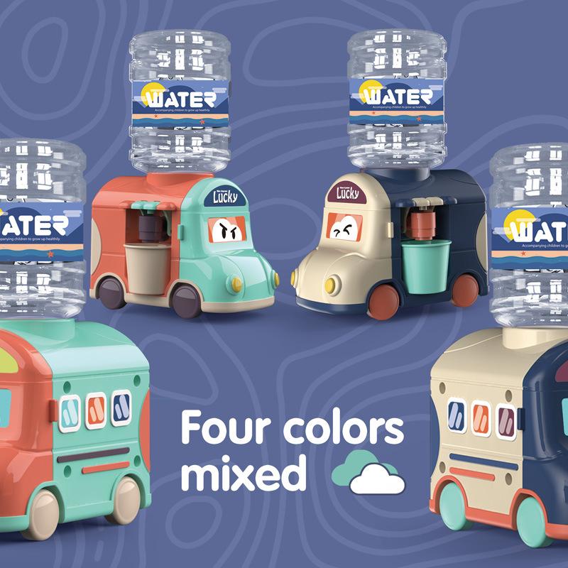 Mini Water Dispenser Baby Toy Drinking Water Cooler Lifelike Cute Small Train Children Cosplsy Props Home Decor Ornament