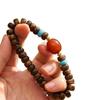 Exquisite Ethnic Agarwood & Imitation Beeswax Buddhist Prayer Beads Bracelet for Women