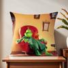 The Cartoon G-Grinch-H Cute Cushion Cover For Pillow Printing Sofa Decoration Home Car Room Coffee Shop Office Nordic Simplicity