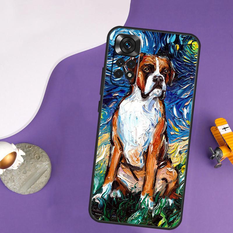 Boxer Dog Puppy Case For Xiaomi Redmi Note 14 13 Pro 12 9 10 11 Pro 10S 11S 12S Redmi 14C 13C 10C 12C Cover