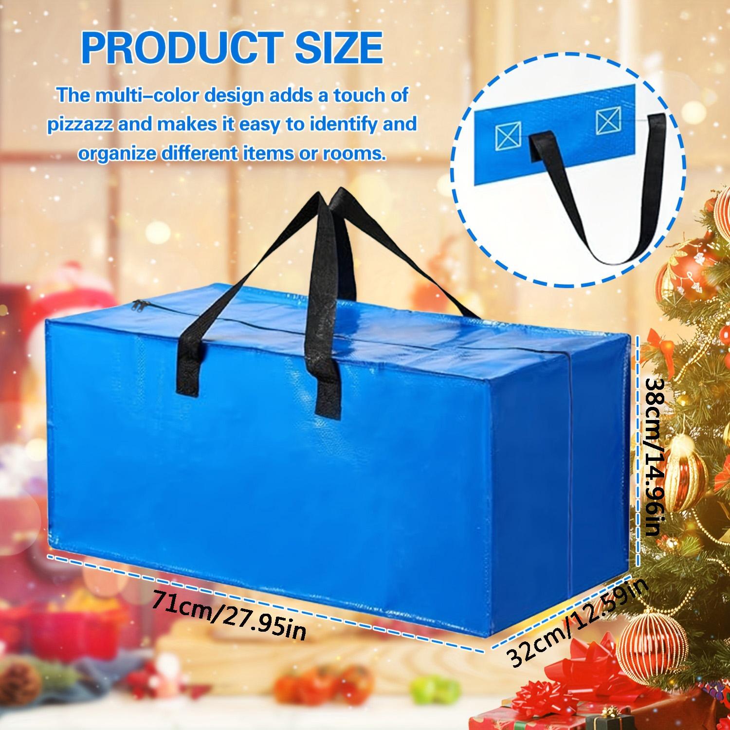 

Сумки для хранения рождественской елки Сверхпрочные сумки для елки Усиленные ручки и молнии Водонепроницаемые сумки для хранения Упаковочный органайзер Ине