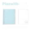 Planwith Friends Program, Soft Back Loose-leaf Book 360 Degree Fold Workbook Middle School Student B5 Horizontal Line Notebook