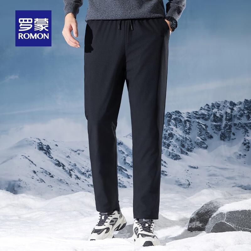 

Мужские зимние брюки Romon из гусиного пуха на кулиске, прямого кроя 4XL
