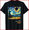 Całkowite zaćmienie Słońca 2024 T-shirt Texas Czarny Bawełniany S-5XL