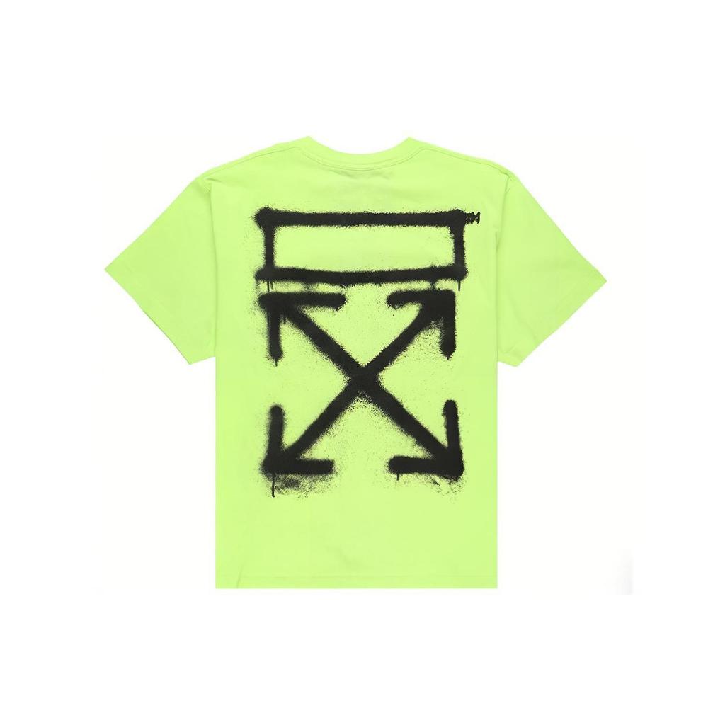 OFF WHITE Koszulka Męska SS20 Neonowy Zielony OMAA038R201850156210