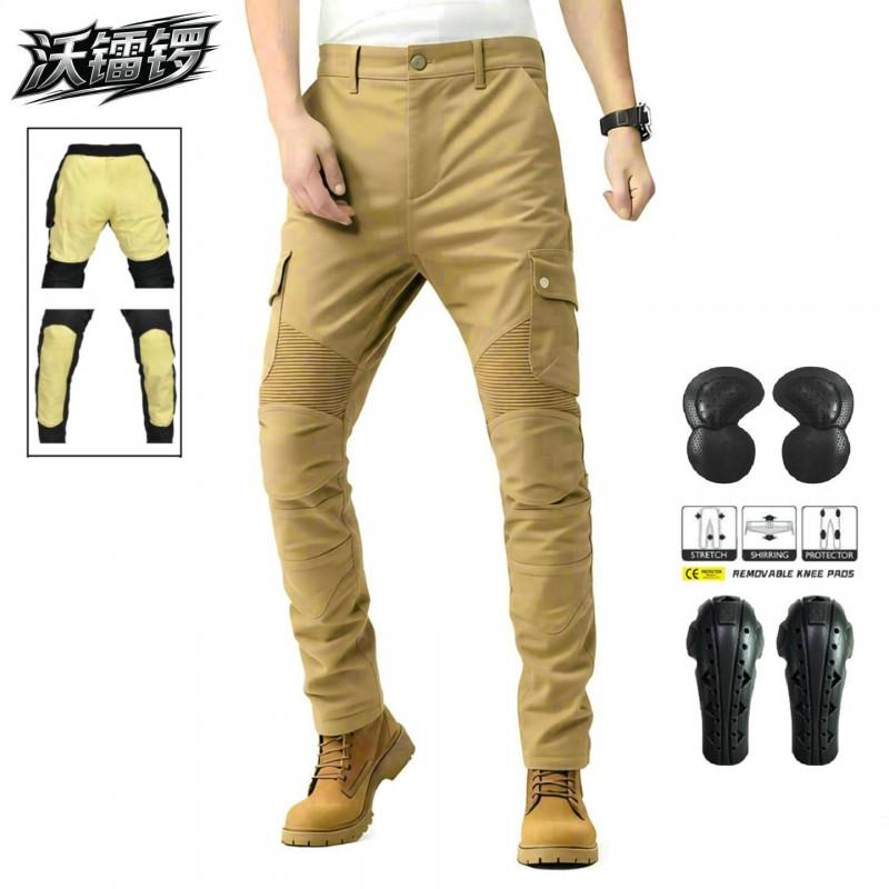 Mens Motorcycle Riding Jeans With Kevlar Reinforcement Tactical Workwear Protective Pants