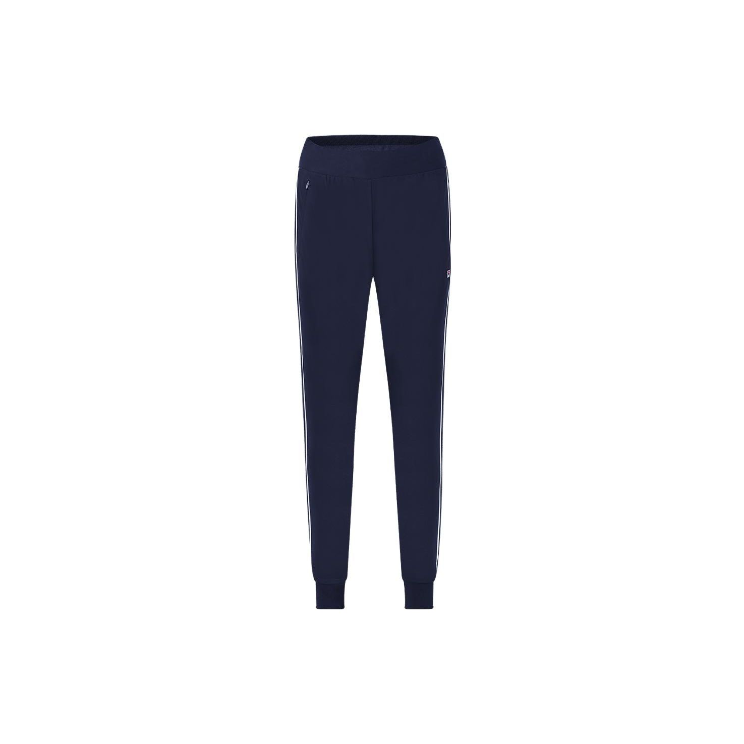 

FILA Retro Sport Side Stripe Cuffed Tennis Knit Pants Women pants Dark-Blue A11W323602FNV M
