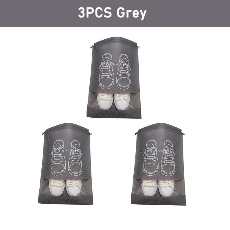 Non-Woven Shoes Bag Waterproof Dustproof Travel Bag Portable Tote Drawstring Bag For Shoes Storage Shoes Organizer
