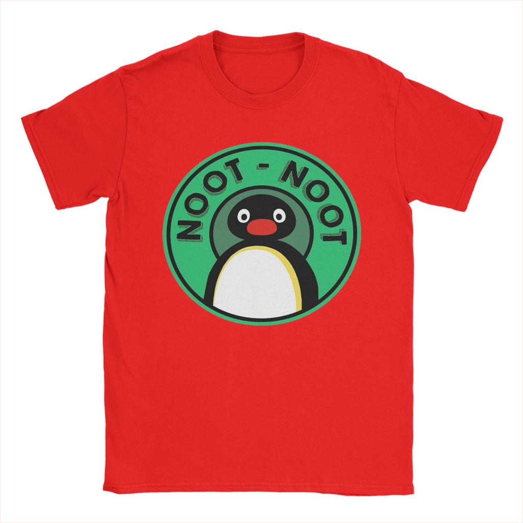 Man T-Shirt Pingu  Noot Noot Cute Cartoon Animal T-Shirts Trending  Summer Tee Shirt Classic Custom Logo 100 Cotton Tops Gift