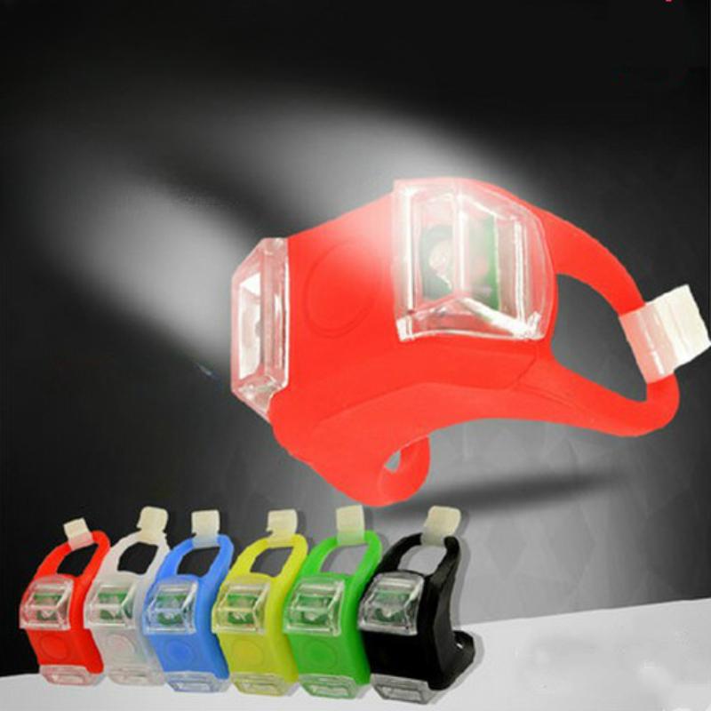 Led Silicone Mountain Bike Bicycle Front Rear Lights Push Cycle Light Clip Bycicle Accessories Bike Accessories