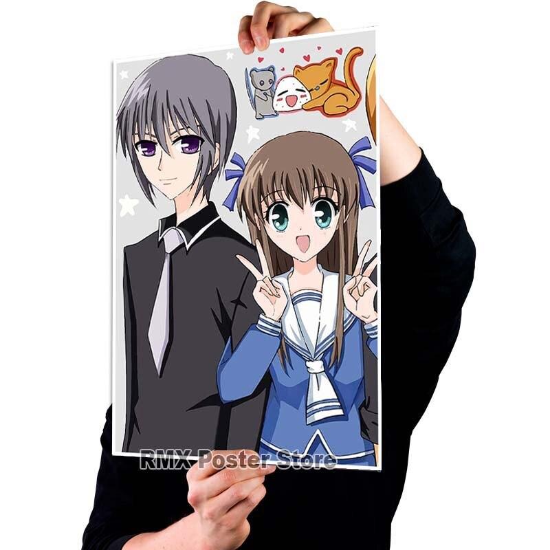 Imprimare HD Anime Coș cu fructe Postere hârtie acoperită albă Poster de pictură Wall Art Decor Living Room Home Bar Decor Imagini