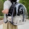 1Pcs Portable Transparent Pet Backpack Space Breathable Space Capsule Bag  Pet Supply