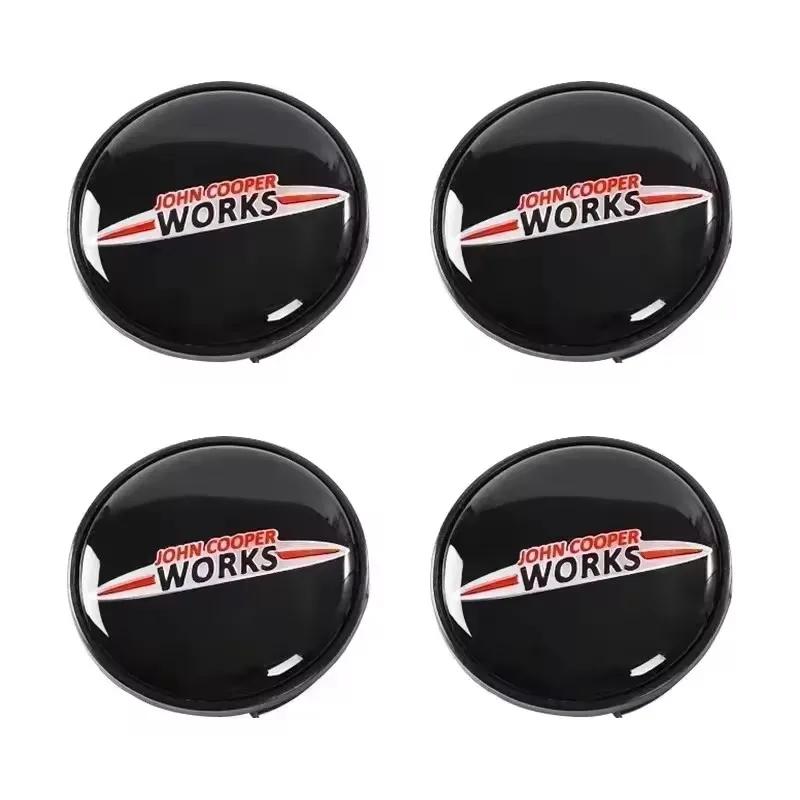 4pcs 56mm 54mm Car Wheel Center Hub Cap Badge Emblem Sticker For BMW Mini Cooper One S JCW R50 R53 R55 R56 R57 R60 F55 F56