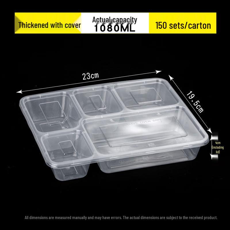 Disposable Multi-Compartment Plastic Lunch Box