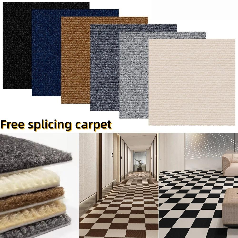 10pcs 40cmX40cm Carpet Squares Carpet Tiles Adhesive Carpet Squares Peel and Stick Carpet Tiles Self-Adhesive Carpet