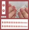 Rote Polka Dot French Press-On-Nägel Kurze Mandel-Fingernägel Wiederverwendbare Nagelspitzen-Pflaster für Damen DIY-Maniküre-Zubehör