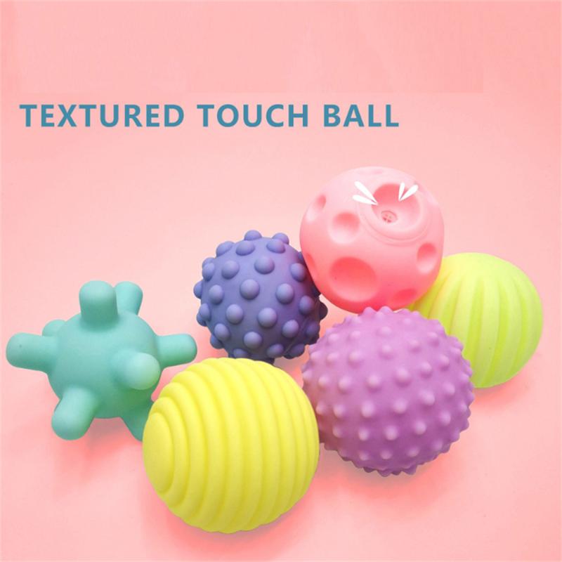 Sensory Balls Infant Toy Rattles Toy Textured Hand Touch Grasp Massage Ball Infant Senses Development Playthings Designed For Babies 0 12 M Games