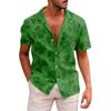 Men's Printed Button Short Sleeve Shirts Men's Casual Fashion Short Sleeve Shirts