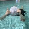 Ear Protection Silicone Swim Caps Animal Printed Seal Swim Hat Swimming Caps  Women Girls