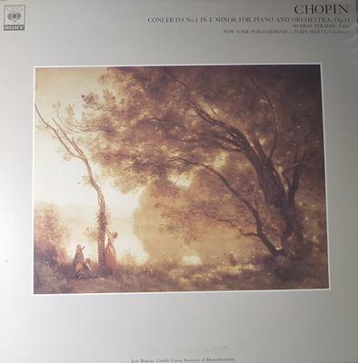 Płyta LP MURRAY PERAHIA, ZUBIN MEHTA, NEW YO - Chopin, Koncert fortepianowy nr 1 E-moll FCCA469 CBS SONY Japonia Klasyczna Używana